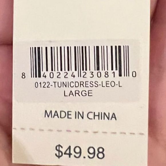 NWT Simply Southern Women's Tunic Shift Dress Leopard Print Multicolor Large - Picture 5 of 5